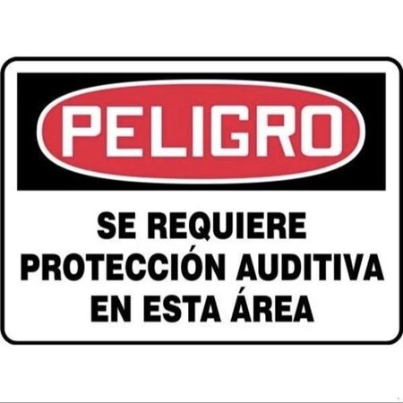 Accuform OSHA DANGER Safety Sign HEARING SHMPPE218XT SHMPPE218XT